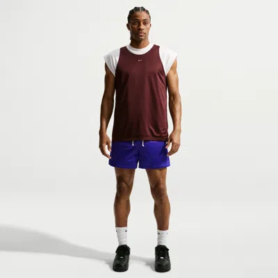 Nike Men's Standard Issue 5" Practice Mesh Basketball Shorts In Blue