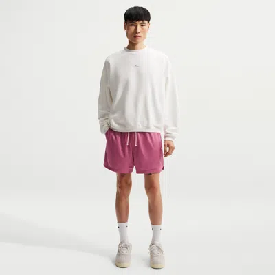 Nike Men's Standard Issue 5" Practice Mesh Basketball Shorts In Pink