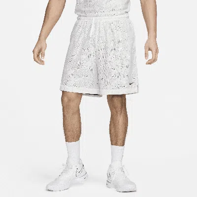 Nike Men's Standard Issue 6" Dri-fit Reversible Basketball Shorts In White