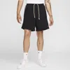 Nike Men's Standard Issue 8" Dri-fit Fleece Basketball Shorts In Black