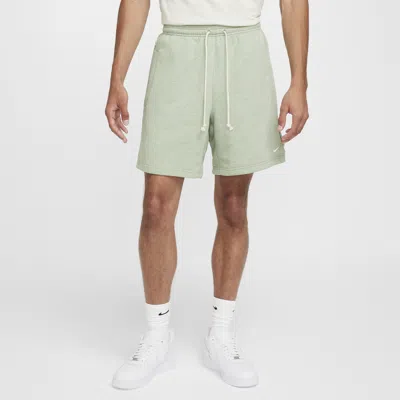 Nike Men's Standard Issue 8" Dri-fit Fleece Basketball Shorts In Green