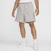 Nike Men's Standard Issue 8" Dri-fit Fleece Basketball Shorts In Grey