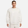 Nike Men's Standard Issue Basketball Crewneck Sweatshirt In Light Orewood Brown/sail
