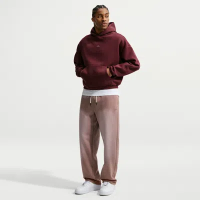 Nike Men's Standard Issue Brushed Heavy Oversized Basketball Pants In Brown