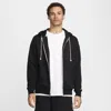 Nike Men's Standard Issue Dri-fit Full-zip Basketball Hoodie In Black