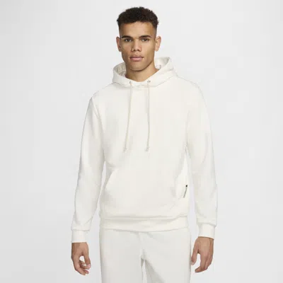Nike Men's Standard Issue Dri-fit Pullover Basketball Hoodie In White