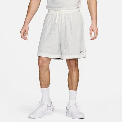 Nike Men's Standard Issue Dri-fit Reversible 6" Basketball Shorts In Sail/black/black