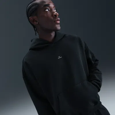 Nike Men's Standard Issue Therma-fit Brushed Basketball Pullover Hoodie In Black