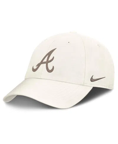 NIKE MEN'S STONE ATLANTA BRAVES CLUB ADJUSTABLE HAT