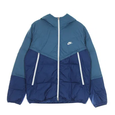 Nike Men's Storm Fit Windrunner Hooded Jacket Rift Blue/court Blue/sail/sail