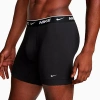 Nike Men's Stretch Boxer Briefs (3-pack) In Black/black/black