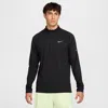 Nike Tour Dri-fit Adv Half-zip Golf Top In Black