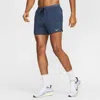 Nike Men's Stride Dri-fit 5" 2-in-1 Running Shorts In Blue