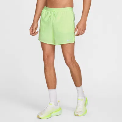 Nike Men's Stride Dri-fit 5" 2-in-1 Running Shorts In Yellow