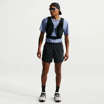 Nike Men's Stride Dri-fit 5" Brief-lined Running Shorts In Black