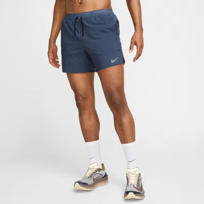 Nike Men's Stride Dri-fit 5" Brief-lined Running Shorts In Blue