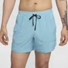 Nike Men's Stride Dri-fit 5" Brief-lined Running Shorts In Blue