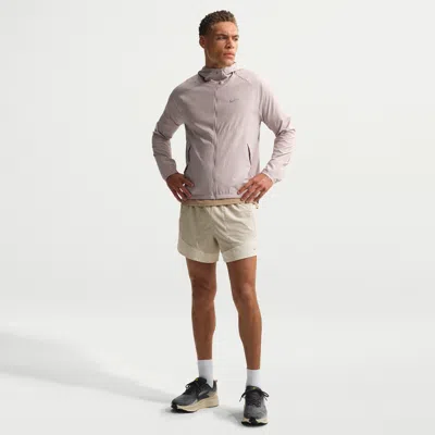 Nike Men's Stride Dri-fit 5" Brief-lined Running Shorts In White