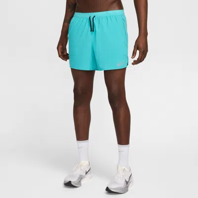 Nike Men's Stride Dri-fit 5" Brief-lined Running Shorts In Green
