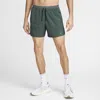 Nike Men's Stride Dri-fit 5" Brief-lined Running Shorts In Green