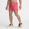Nike Men's Stride Dri-fit 5" Brief-lined Running Shorts In Pink