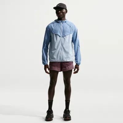 Nike Men's Stride Dri-fit 5" Brief-lined Running Shorts In Blue