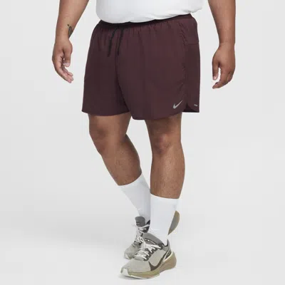 Nike Men's Stride Dri-fit 5" Brief-lined Running Shorts In Red
