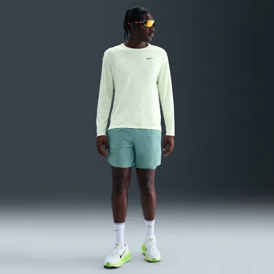 Nike Men's Stride Dri-fit 7" 2-in-1 Running Shorts In Green