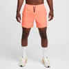 Nike Men's Stride Dri-fit 7" 2-in-1 Running Shorts In Pink