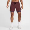 Nike Men's Stride Dri-fit 7" 2-in-1 Running Shorts In Red