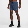 Nike Men's Stride Dri-fit 7" Brief-lined Running Shorts In Blue