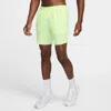 Nike Men's Stride Dri-fit 7" Brief-lined Running Shorts In Yellow