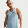 Nike Men's Stride Dri-fit Adv Running Tank Top In Blue