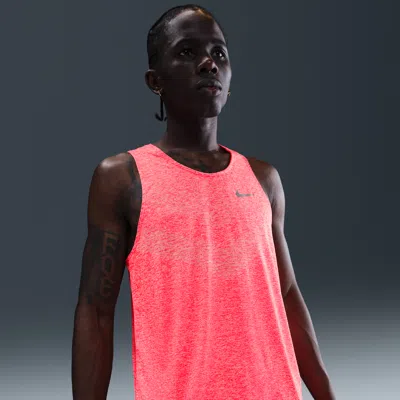 Nike Men's Stride Dri-fit Adv Running Tank Top In Red