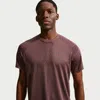 Nike Men's Stride Dri-fit Adv Short-sleeve Running Top In Purple
