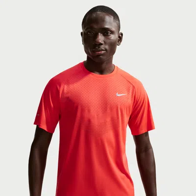Nike Men's Stride Dri-fit Adv Short-sleeve Running Top In Red