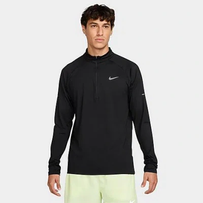 Nike Men's Stride Dri-fit Quarter-zip Running Top In Black