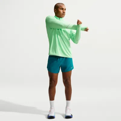 Nike Men's Stride Dri-fit 5" Brief-lined Running Shorts In Blue