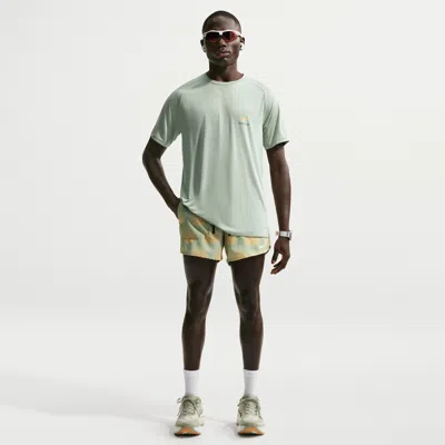 Nike Men's Stride Dri-fit 5" Brief-lined Running Shorts In Green