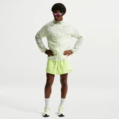 Nike Men's Stride Dri-fit 5" Brief-lined Running Shorts In Yellow