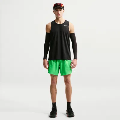 Nike Men's Stride Dri-fit 7" Brief-lined Running Shorts In Gray