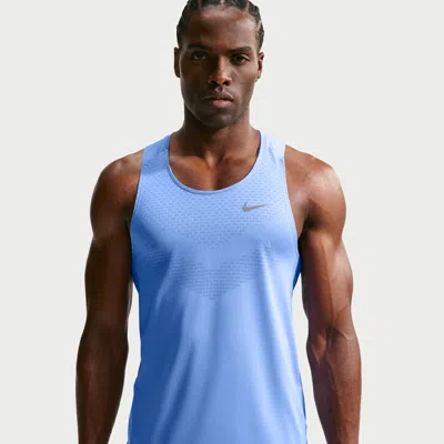 Nike Men's Stride Dri-fit Adv Running Tank Top In Blue