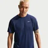 Nike Men's Stride Dri-fit Adv Short-sleeve Running Top In Blue