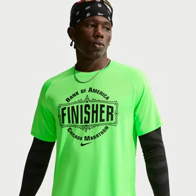 Nike Men's Stride Dri-fit Adv Short-sleeve Running Top In Green