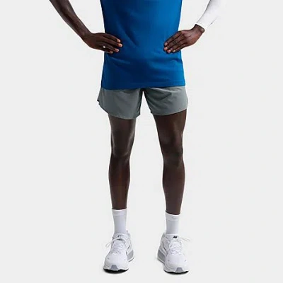 Nike Men's Stride Dri-fit Brief-lined 7" Running Shorts In Gray