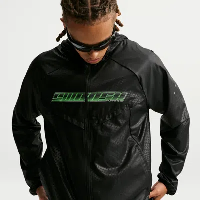 Nike Men's Stride Dri-fit Running Jacket In Black