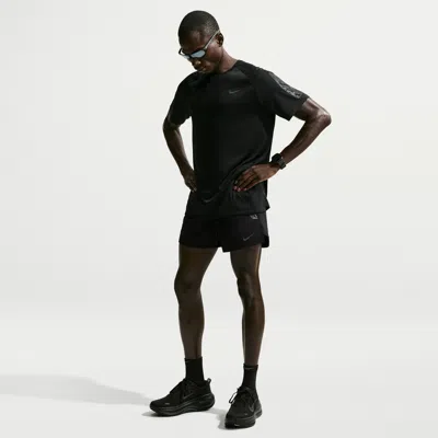 Nike Men's Stride Dri-fit Winterized 5" Brief-lined Running Shorts In Green