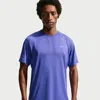 Nike Men's Stride Plus Dri-fit Adv Short-sleeve Running Top In Blue