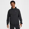Nike Miler Mens Hooded Waterproof Athletic Jacket In Black