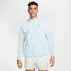 Nike Stride Dri-fit Uv Hooded Running Jacket In Blue